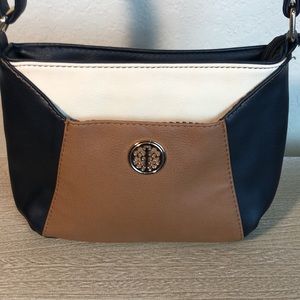 Purse black brown and tan